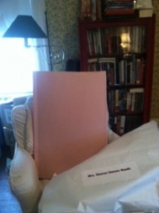 A BIG pink card is inside!