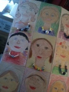 Each Portrait wears a NECKLACE!